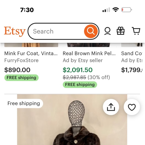 Real mink fur - Picture 2 of 3